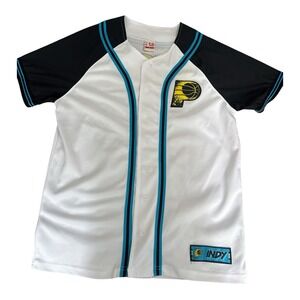 Ultra Game Indiana Pacers City Edition Baseball Jersey Men's Sz Small White Indy